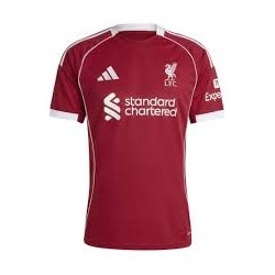 Maillot Domicile Liverpool FC 2025/26 – Rouge & Blanc