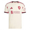 Maillot Extérieur Liverpool FC 2025/26 – Blanc cassé & Rouge