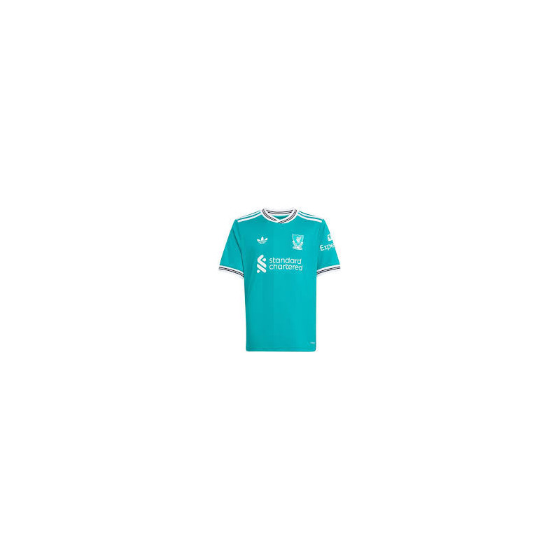 Maillot Third Liverpool FC 2025/26 – Vert mer & Blanc