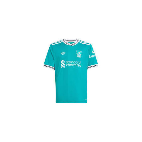 Maillot Third Liverpool FC 2025/26 – Vert mer & Blanc